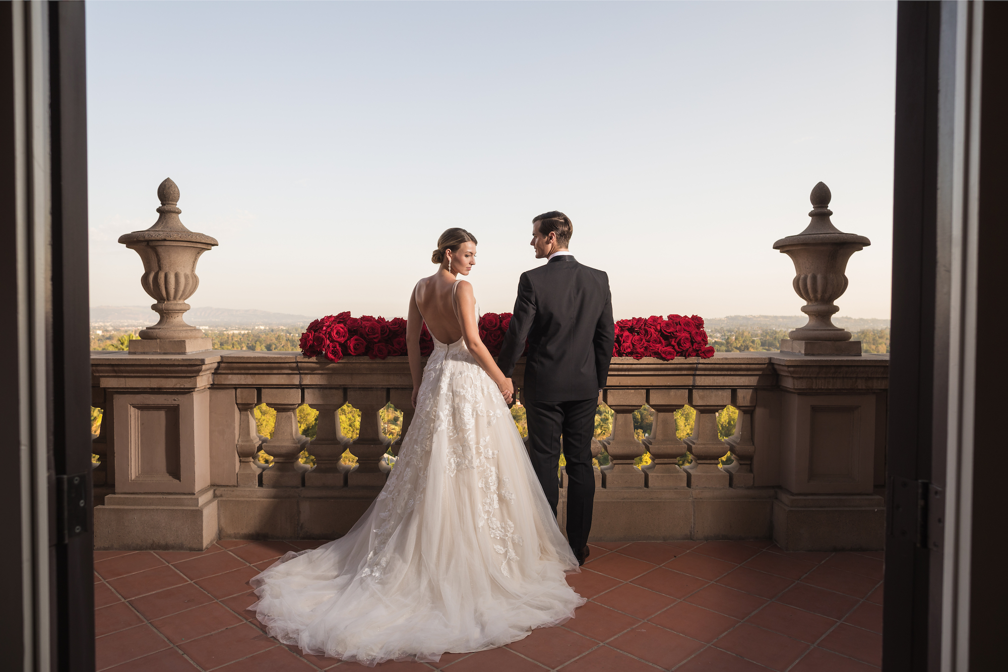 Wedding couple portrait